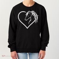 Horse Head With A Heart Riding Horse Women's Sweatshirt thumb 0