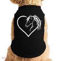 Horse Head With A Heart Riding Horse Doggie Tank thumb 0