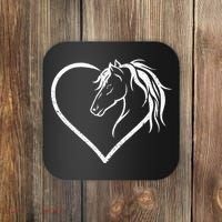 Horse Head With A Heart Riding Horse Coaster thumb 0