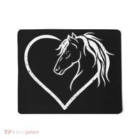 Horse Head With A Heart Riding Horse Mousepad thumb 0