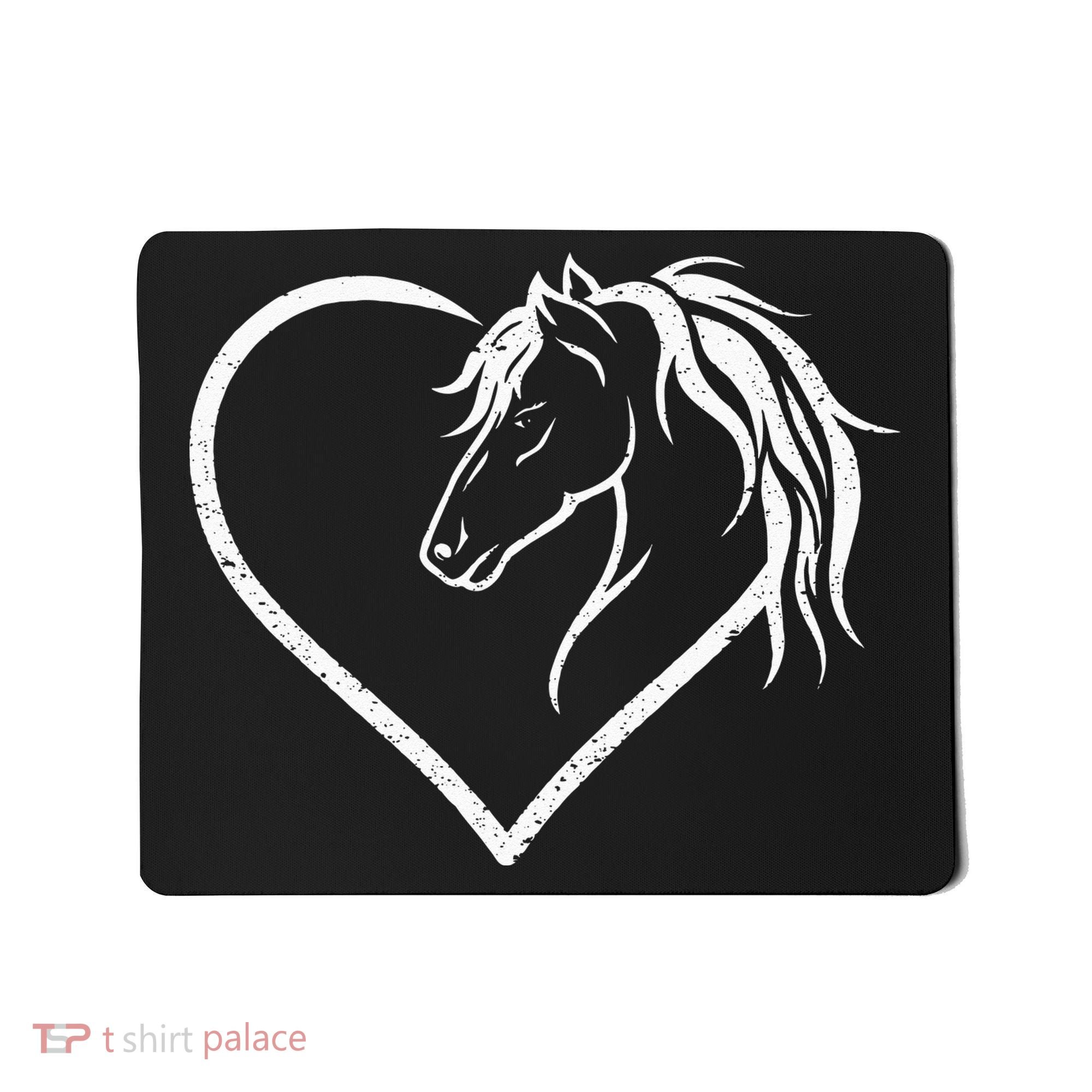 Horse Head With A Heart Riding Horse Mousepad