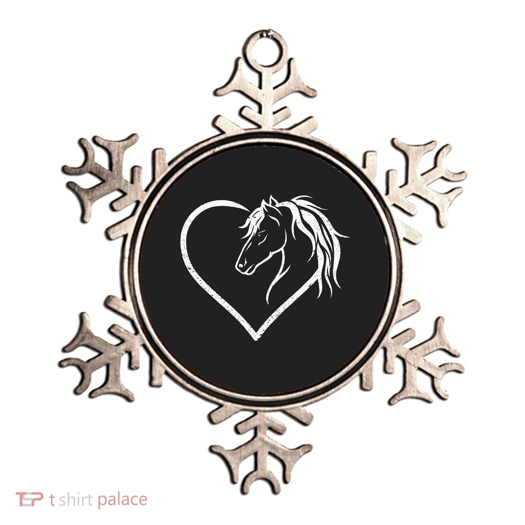 Horse Head With A Heart Riding Horse Ornament