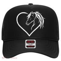 Horse Head With A Heart Riding Horse Hat thumb 0