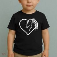 Horse Head With A Heart Riding Horse Toddler T-Shirt thumb 2