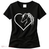 Horse Head With A Heart Riding Horse Women's T-Shirt thumb 0