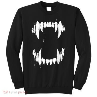 Halloween Horror Wolf Dog Vampire Monster Teeth Costume Sweatshirt