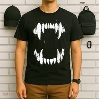 Halloween Horror Wolf Dog Vampire Monster Teeth Costume T-Shirt thumb 6