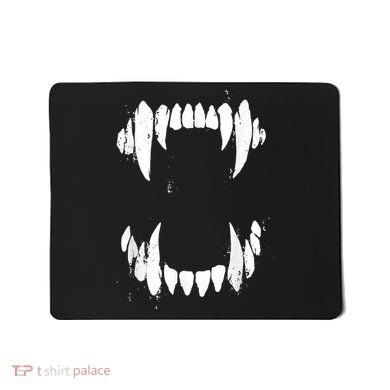 Halloween Horror Wolf Dog Vampire Monster Teeth Costume Mousepad