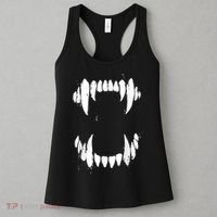 Halloween Horror Wolf Dog Vampire Monster Teeth Costume Women's Tank Top thumb 3