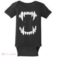 Halloween Horror Wolf Dog Vampire Monster Teeth Costume Baby Bodysuit thumb 0