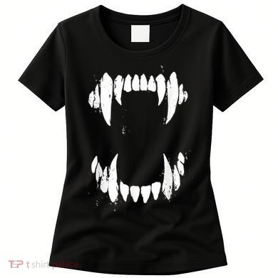 Halloween Horror Wolf Dog Vampire Monster Teeth Costume Women's T-Shirt