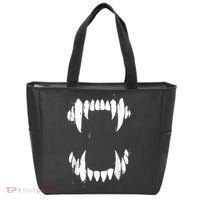 Halloween Horror Wolf Dog Vampire Monster Teeth Costume Tote Bag thumb 0
