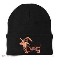Happy Halloweenie Weiner Dog Cute Dachshund Witch Hat Beanie thumb 0