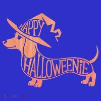 Happy Halloweenie Weiner Dog Cute Dachshund Witch Hat Apron thumb 3