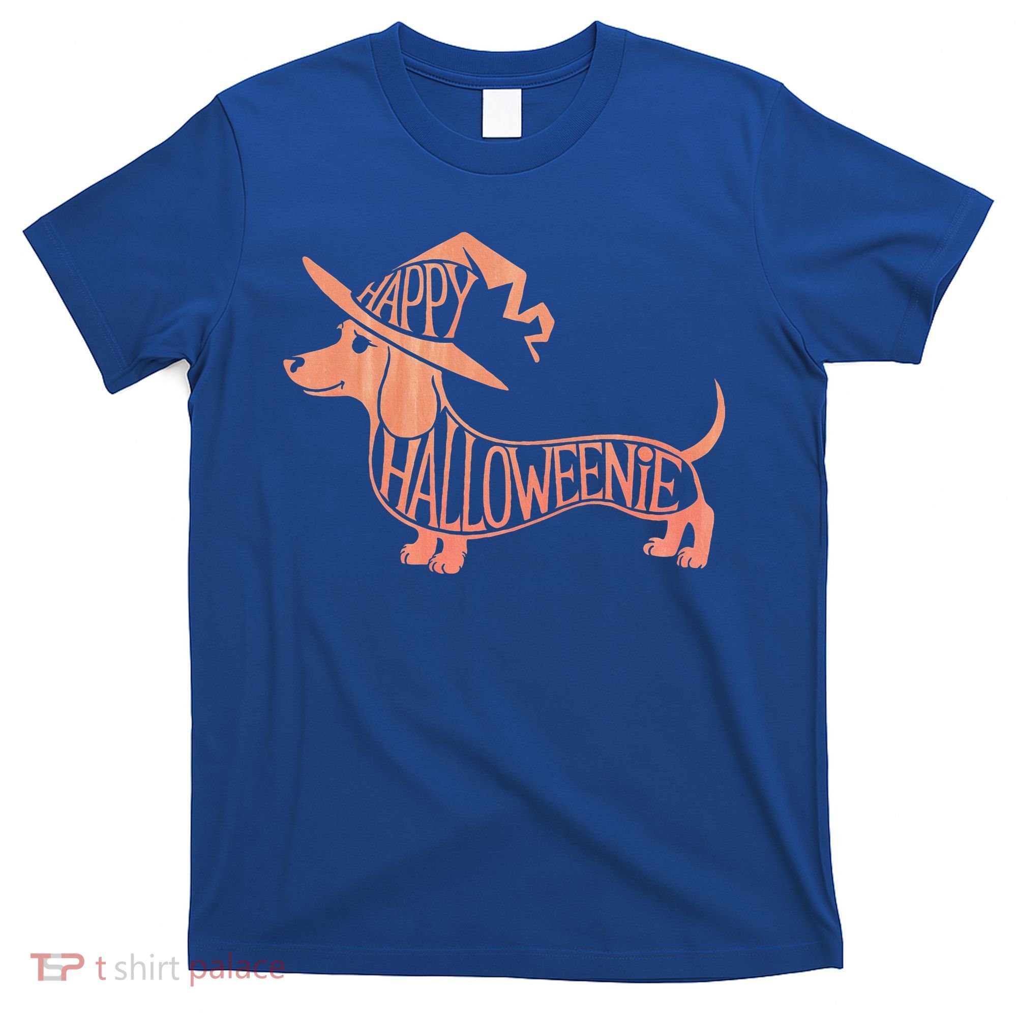 Happy Halloweenie Weiner Dog Cute Dachshund Witch Hat T-Shirt