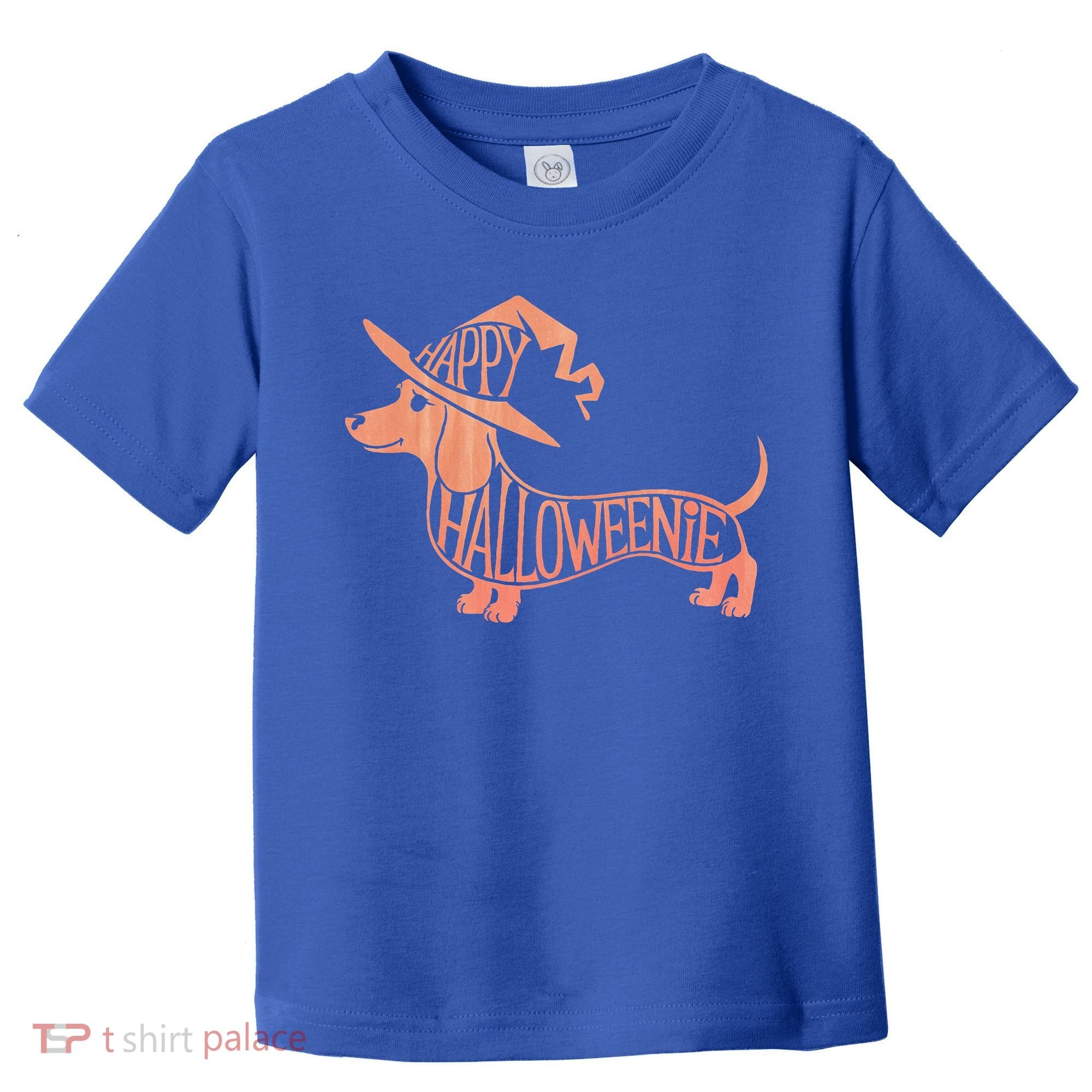Happy Halloweenie Weiner Dog Cute Dachshund Witch Hat Toddler T-Shirt
