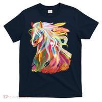 Horse Head Watercolor Equestrian T-Shirt thumb 0