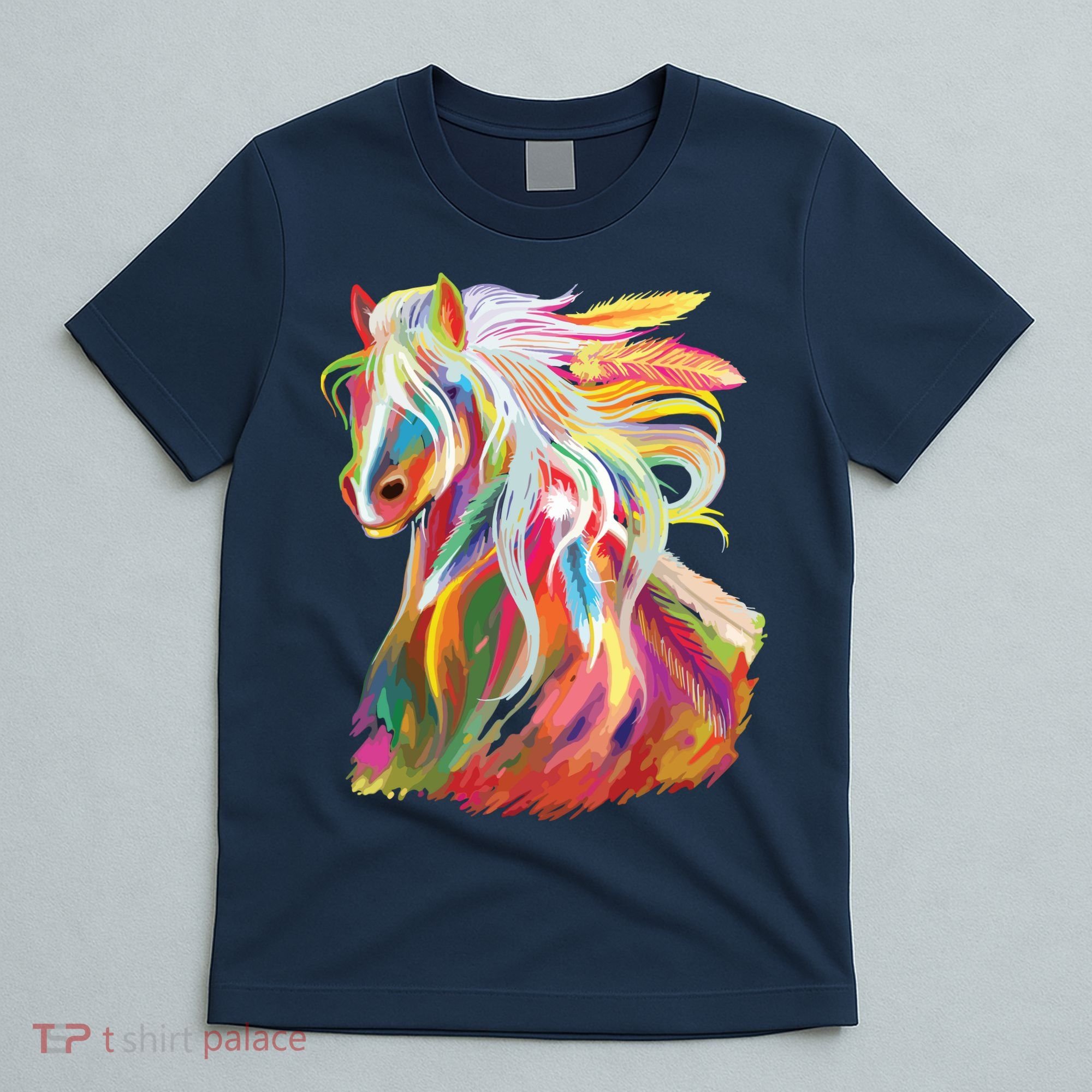 Horse Head Watercolor Equestrian T-Shirt