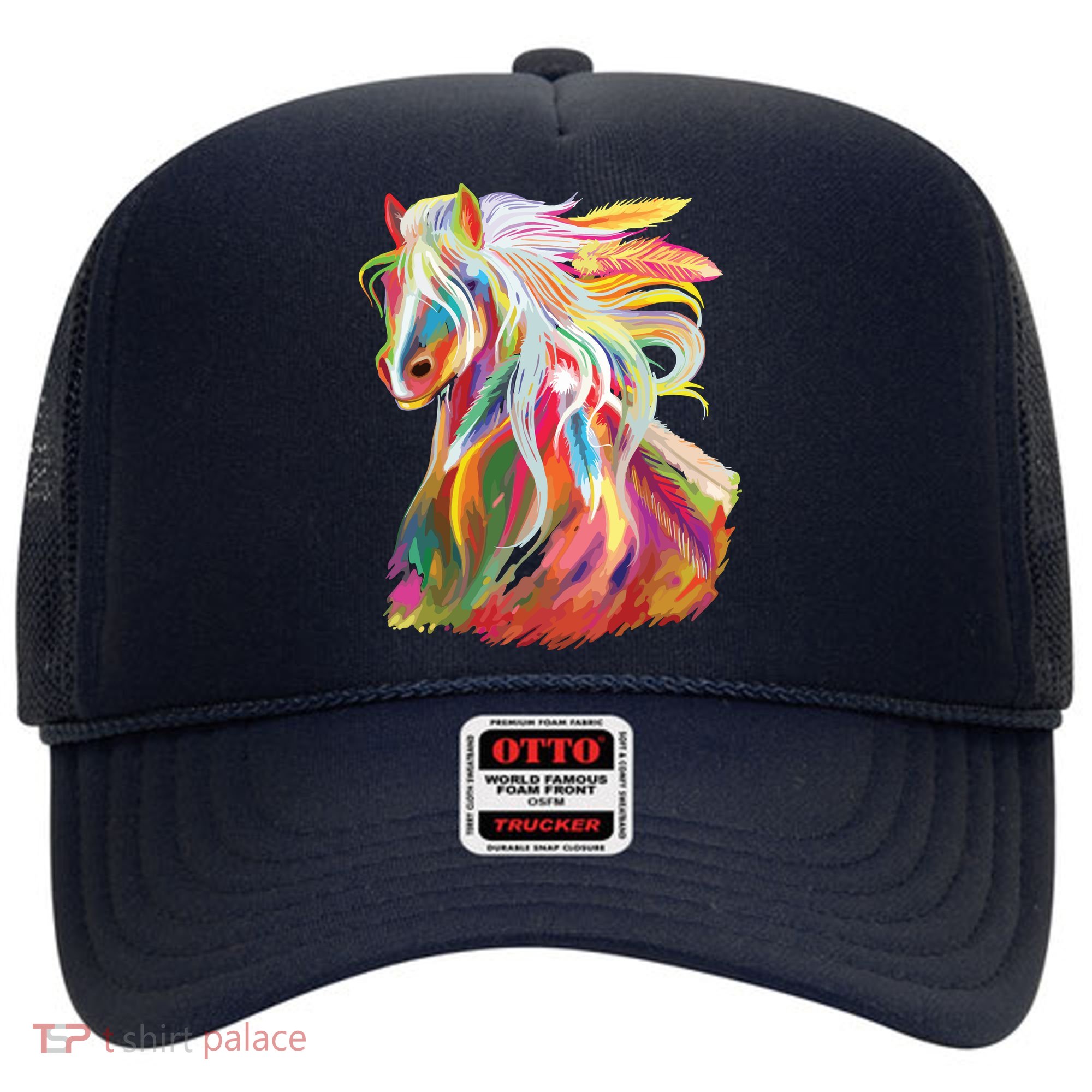 Horse Head Watercolor Equestrian Hat