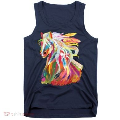Horse Head Watercolor Equestrian Tank Top
