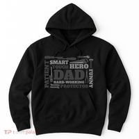 Hero Hard Working Dad Fathers Day Gift Hoodie thumb 0