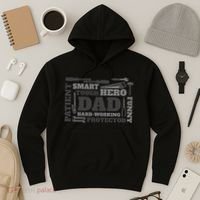 Hero Hard Working Dad Fathers Day Gift Hoodie thumb 3