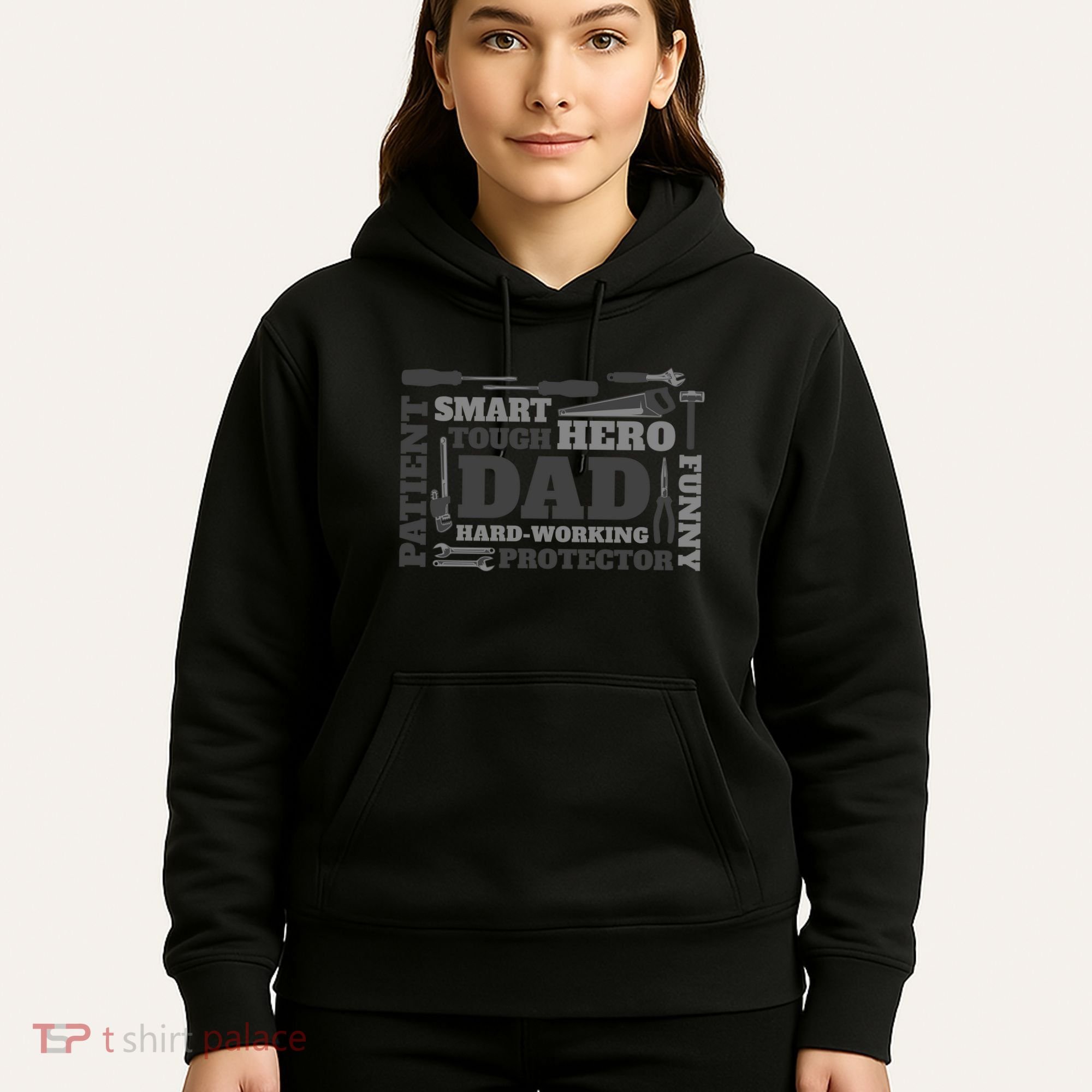 Hero Hard Working Dad Fathers Day Gift Hoodie