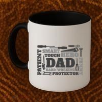 Hero Hard Working Dad Fathers Day Gift Coffee Mug thumb 2