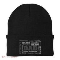 Hero Hard Working Dad Fathers Day Gift Beanie thumb 0