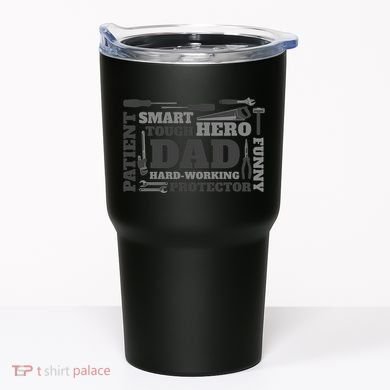 Hero Hard Working Dad Fathers Day Gift Tumbler