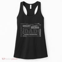 Hero Hard Working Dad Fathers Day Gift Women's Tank Top thumb 0