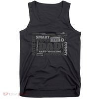 Hero Hard Working Dad Fathers Day Gift Tank Top thumb 0
