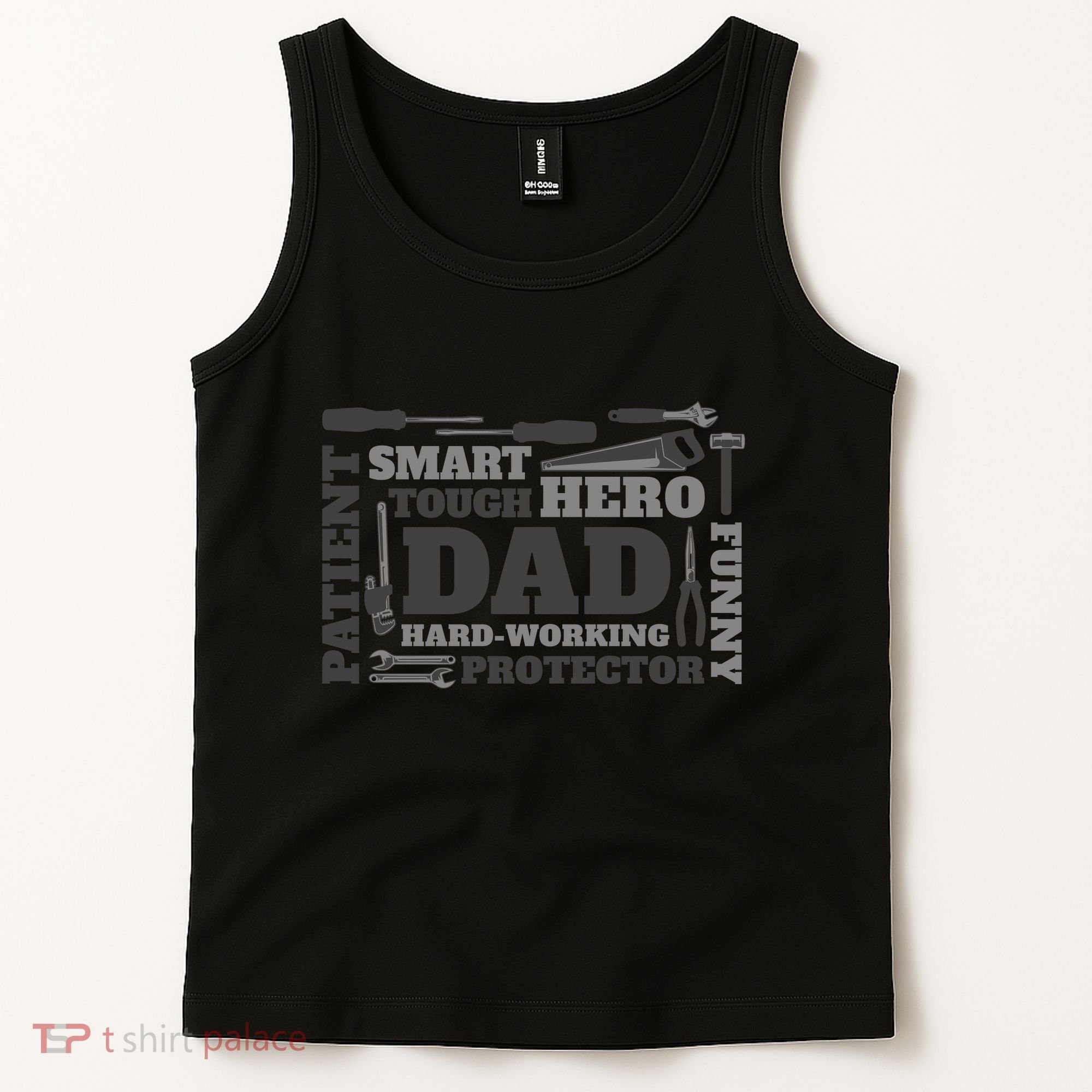 Hero Hard Working Dad Fathers Day Gift Tank Top