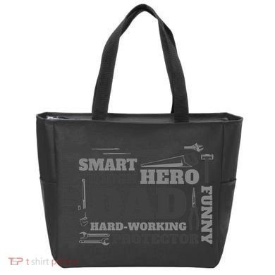 Hero Hard Working Dad Fathers Day Gift Tote Bag