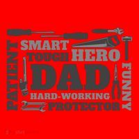 Hero Hard Working Dad Fathers Day Gift Santa Hat thumb 1