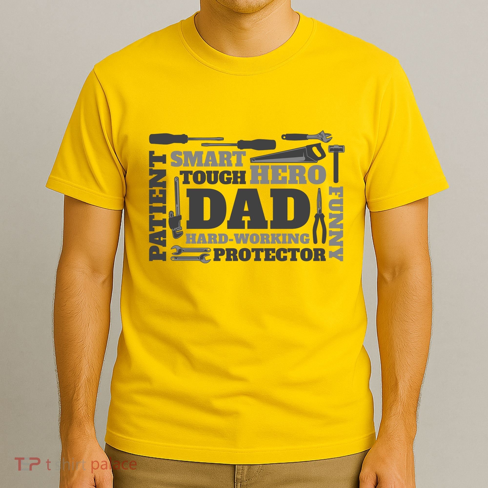 Hero Hard Working Dad Fathers Day Gift T-Shirt