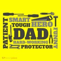 Hero Hard Working Dad Fathers Day Gift T-Shirt thumb 7