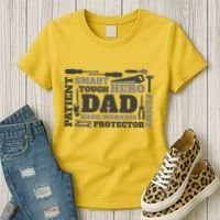 Hero Hard Working Dad Fathers Day Gift Women's T-Shirt thumb 3