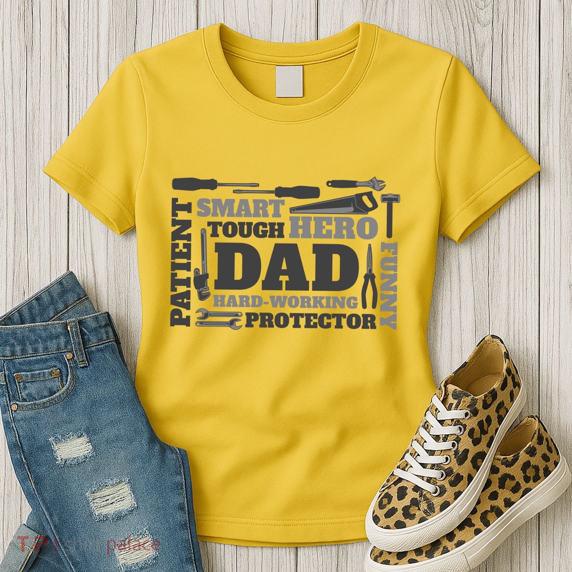 Hero Hard Working Dad Fathers Day Gift Women's T-Shirt