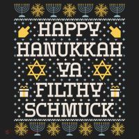 Happy Hanukkah Ya Filthy Schmuck Funny Hanukkah Idea Tumbler thumb 3