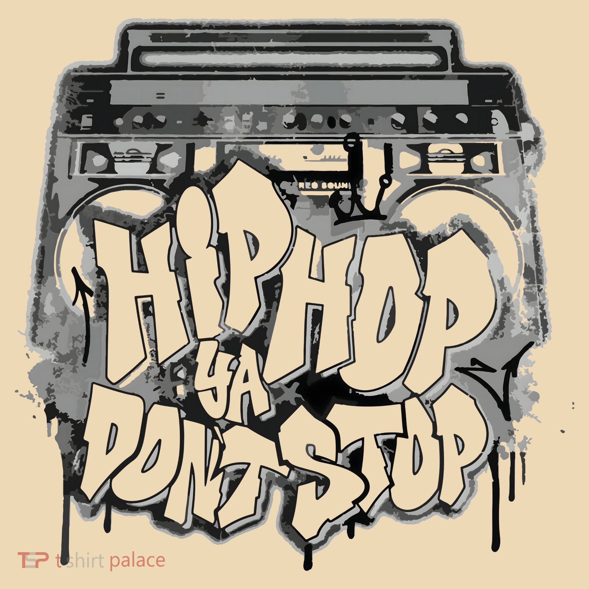 Hip Hop Ya Dont Stop Old School 80s 90s Boombox Tote Bag