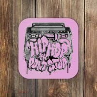 Hip Hop Ya Dont Stop Old School 80s 90s Boombox Coaster thumb 0