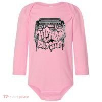 Hip Hop Ya Dont Stop Old School 80s 90s Boombox Baby Long Sleeve Bodysuit thumb 0