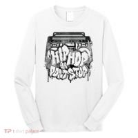 Hip Hop Ya Dont Stop Old School 80s 90s Boombox Long Sleeve Shirt thumb 0