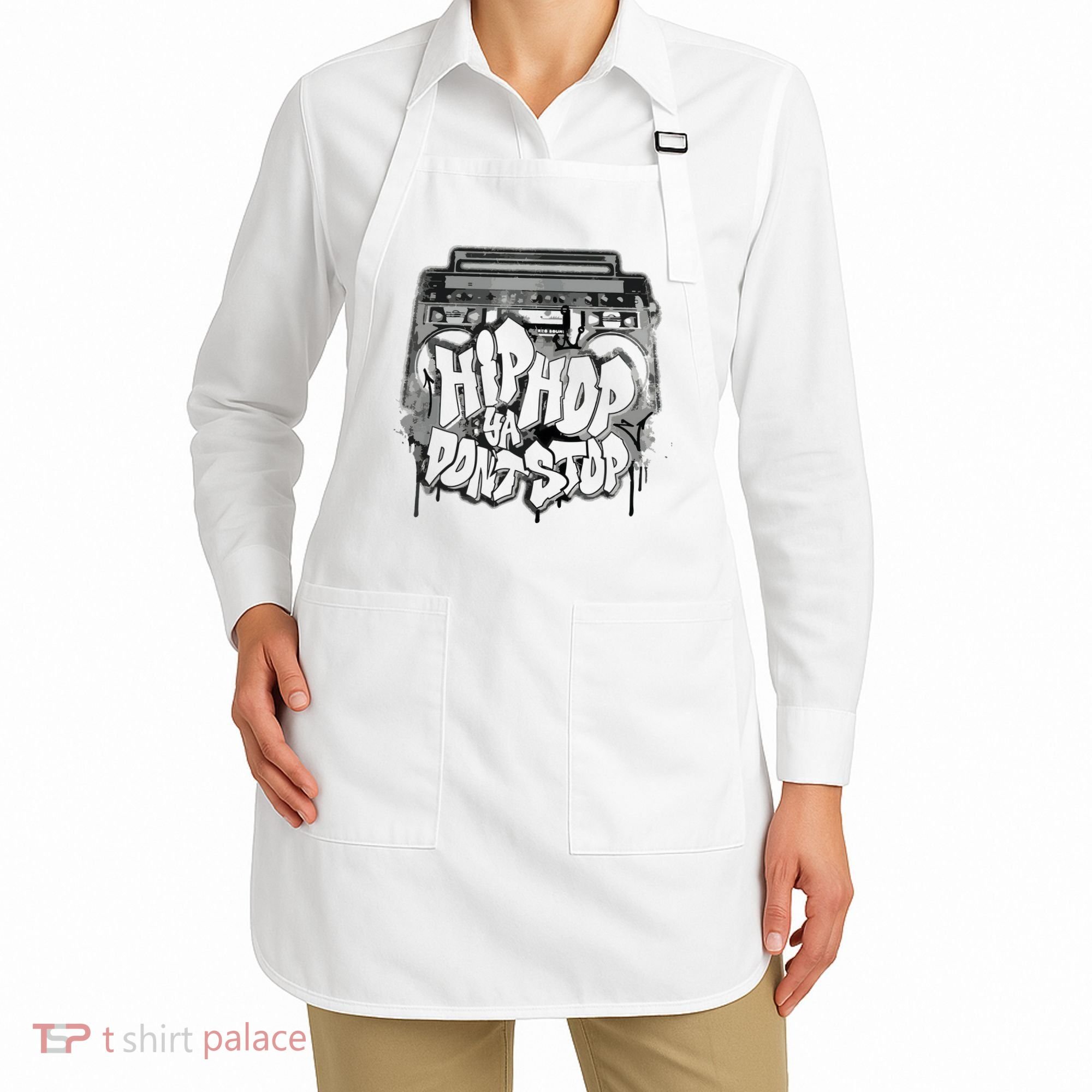Hip Hop Ya Dont Stop Old School 80s 90s Boombox Apron