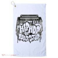 Hip Hop Ya Dont Stop Old School 80s 90s Boombox Golf Towel thumb 0