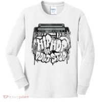 Hip Hop Ya Dont Stop Old School 80s 90s Boombox Kids Long Sleeve Shirt thumb 0