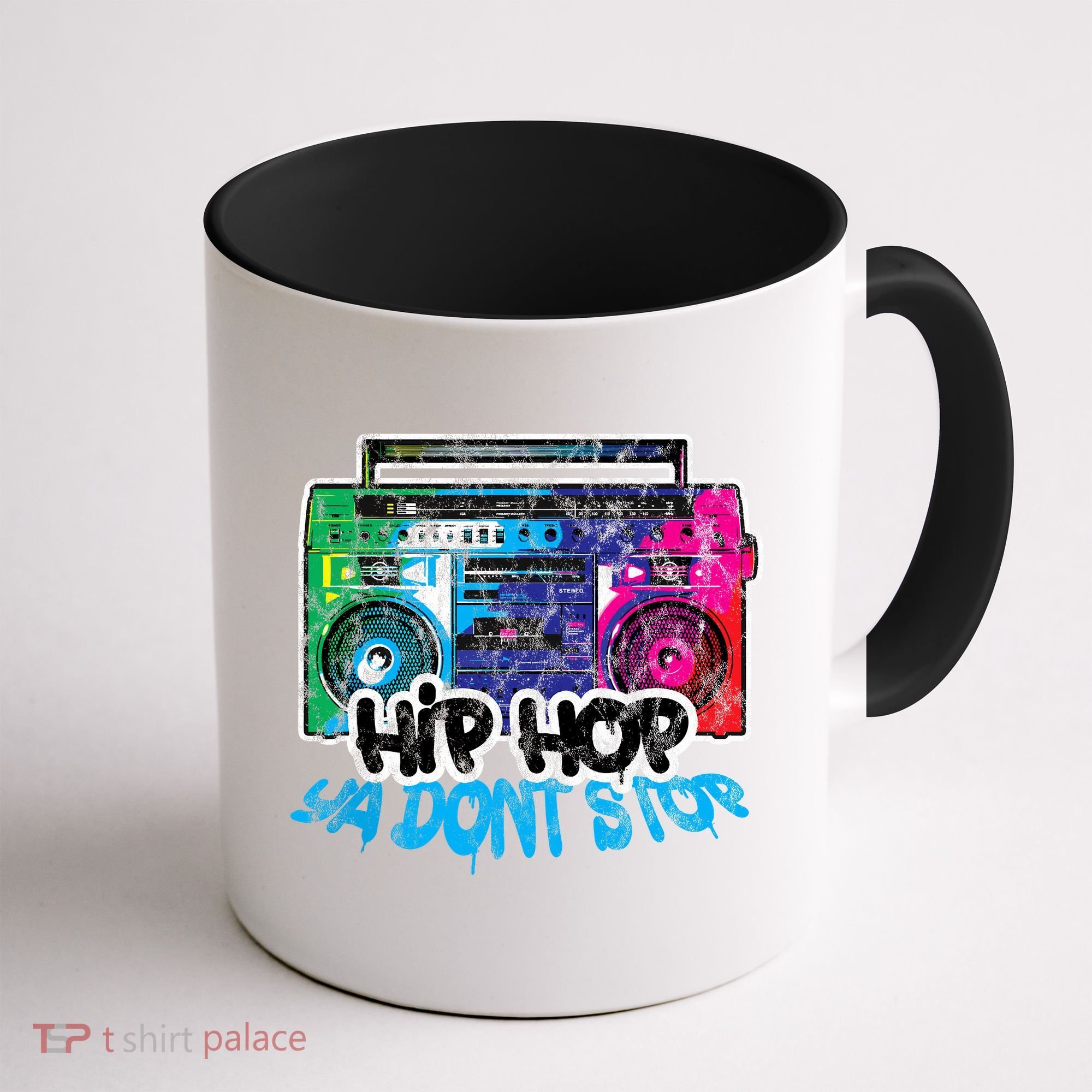 Hip Hop Ya Dont Stop Old School Boombox 80s Coffee Mug