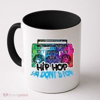 Hip Hop Ya Dont Stop Old School Boombox 80s Coffee Mug thumb 0