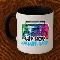 Hip Hop Ya Dont Stop Old School Boombox 80s Coffee Mug thumb 2